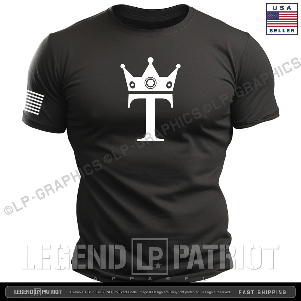 KING TRUMP Logo T-Shirt - patriotic maga usa america 2028 flag men tee S-2XL