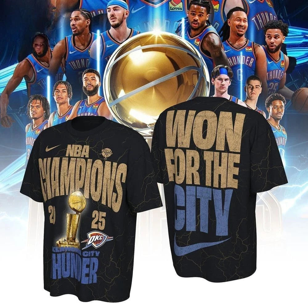 Limited Edition OKC Thunder Champions Won For The City T-Shirt