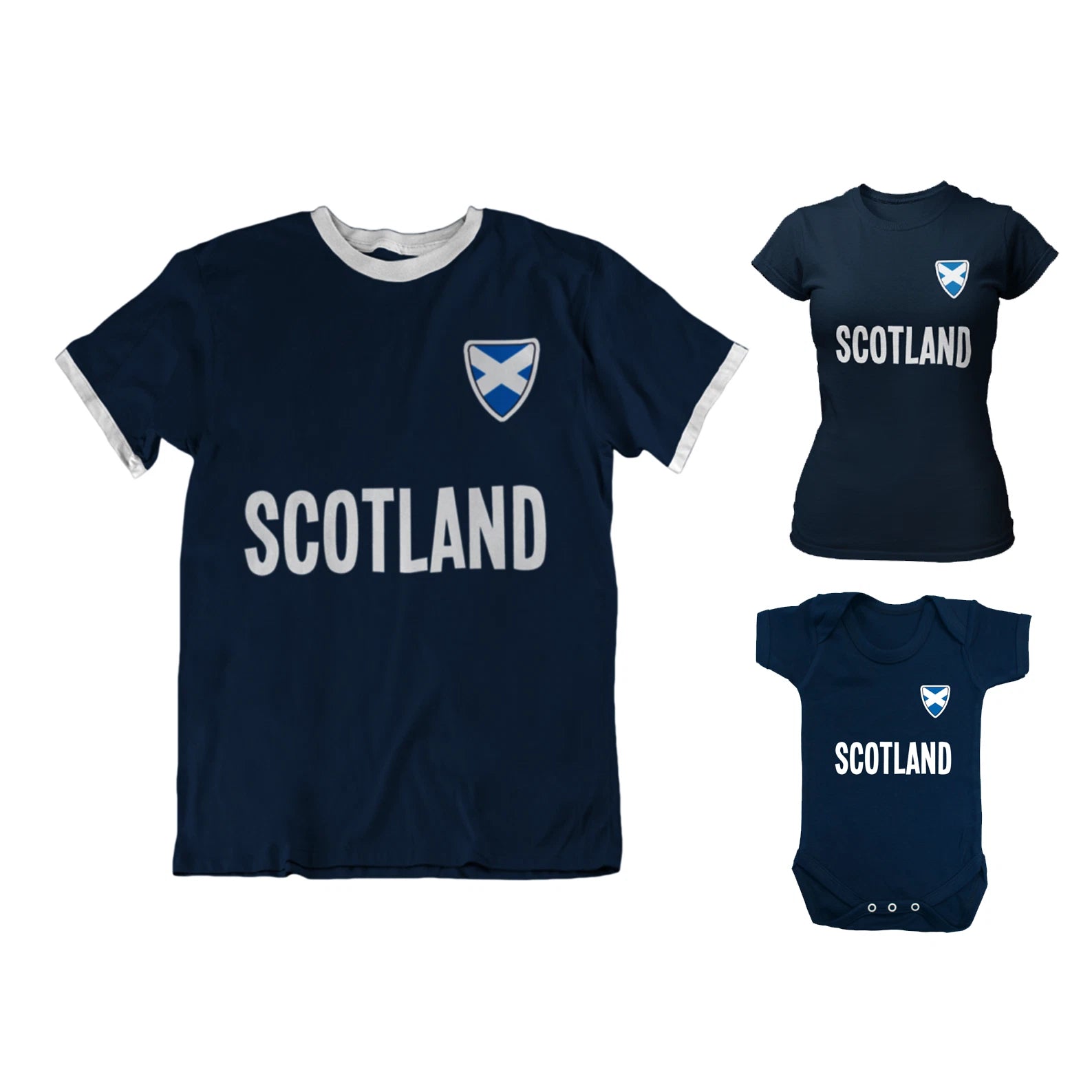Adult Kids Baby SCOTLAND Country Badge Football T-Shirt World Cup 2026 Kit Gift