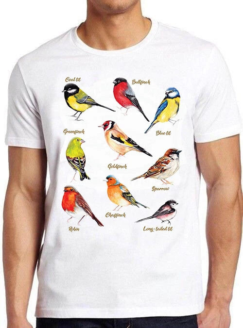 British Garden Birds Meme Funny Vintage Style Cult Funny Gift Tee T Shirt 6010