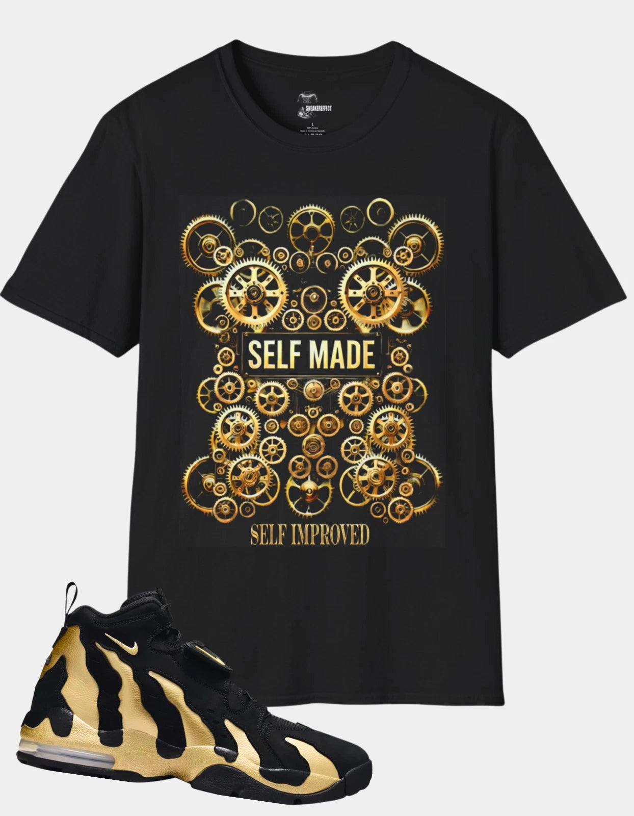 SNEAKER EFFECT TEE SHIRT to match Air DT Max 96 Colorado Home black gold sneaker
