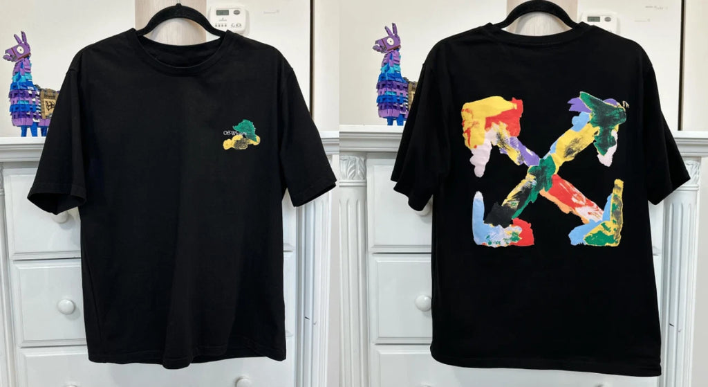Off-White Abstract Arrows Reprint Tee Black Graphic Streetwear Shirt S-5XL