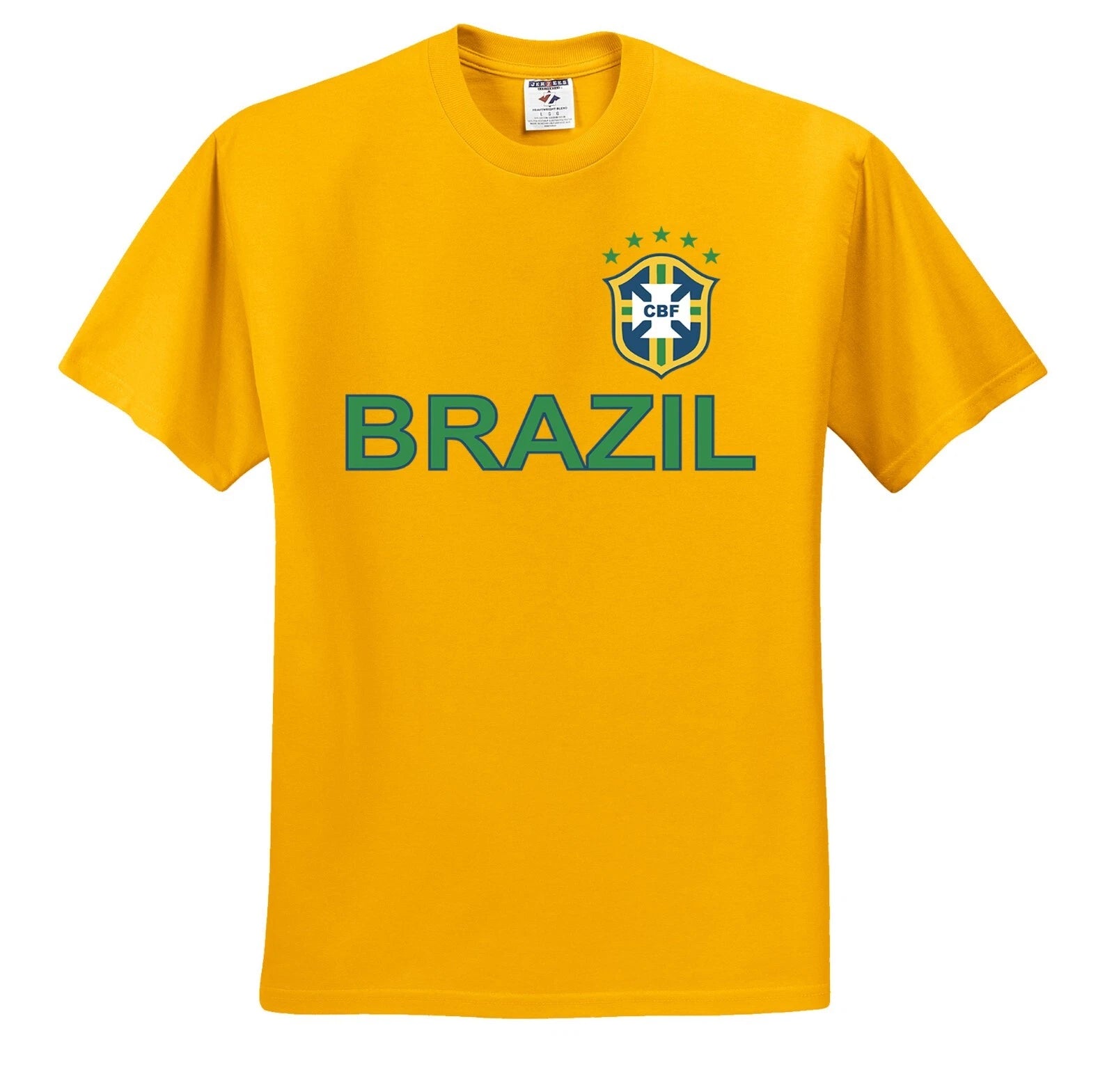 NEW! Brazil Soccer Fan Flag T-shirts Long Sleeves Hoodies Tank Tops S-5X