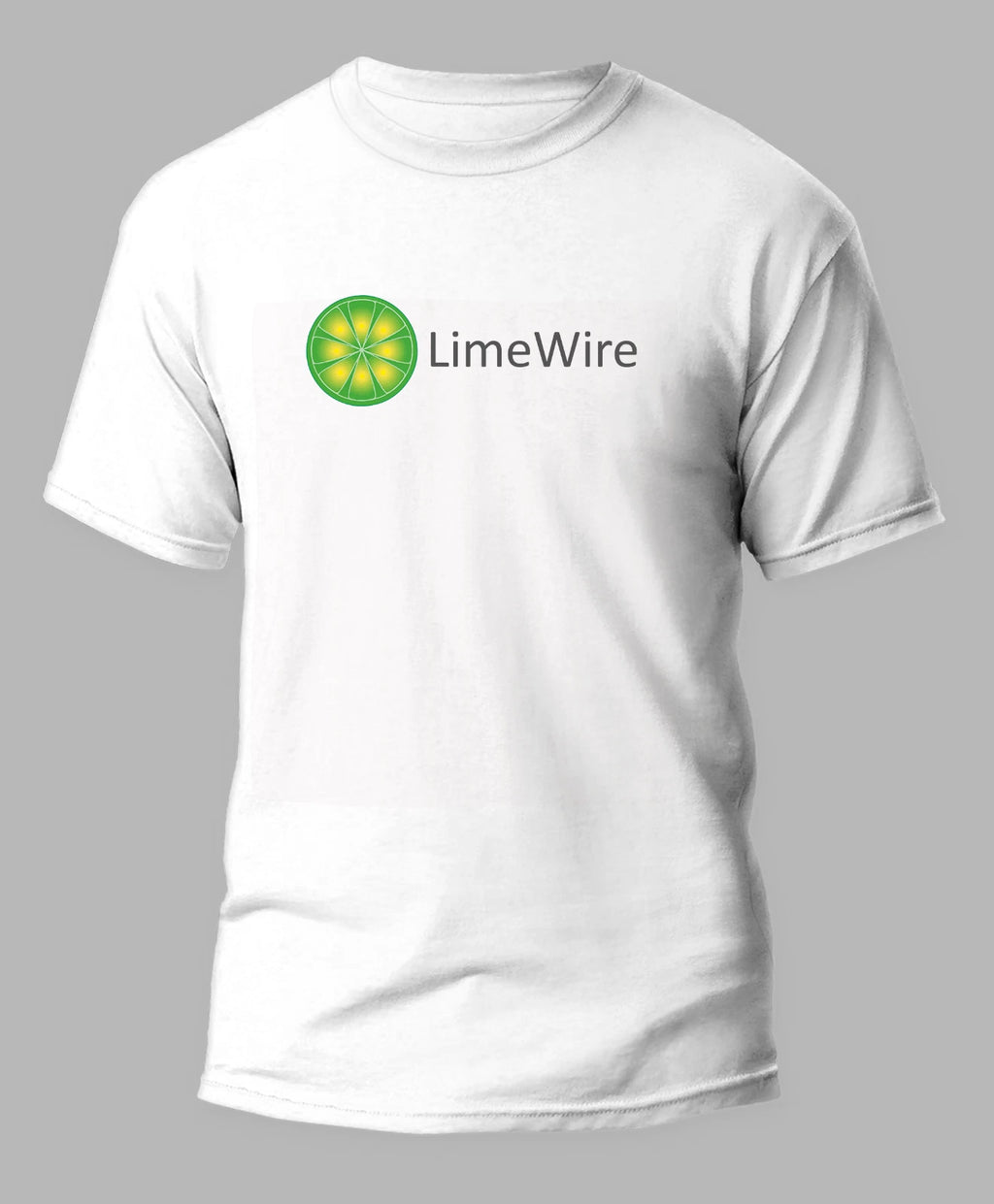 LimeWire Silicon Valley Vintage Logo White 50/50 T-Shirt - Sizes S-XL