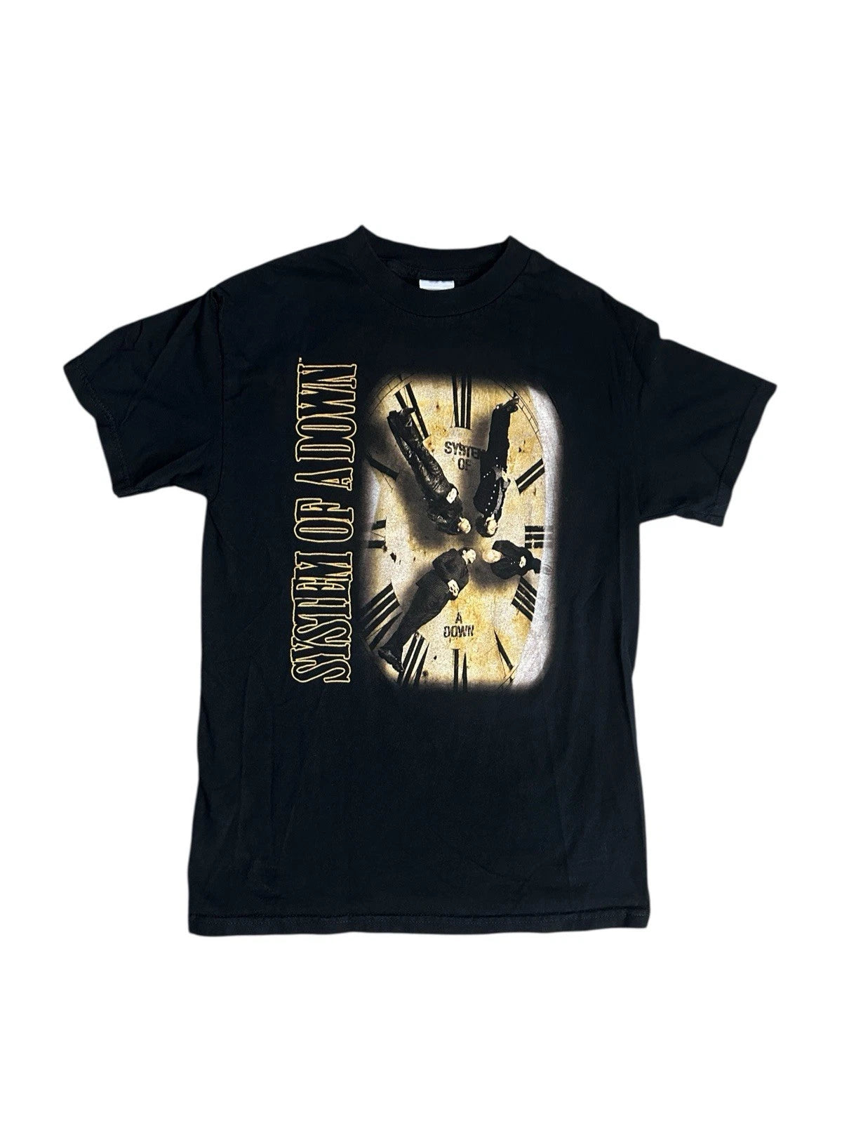 Vintage System of A Down Clock Hypnotize Mezmerize Graphic T Shirt Sz Small HTF