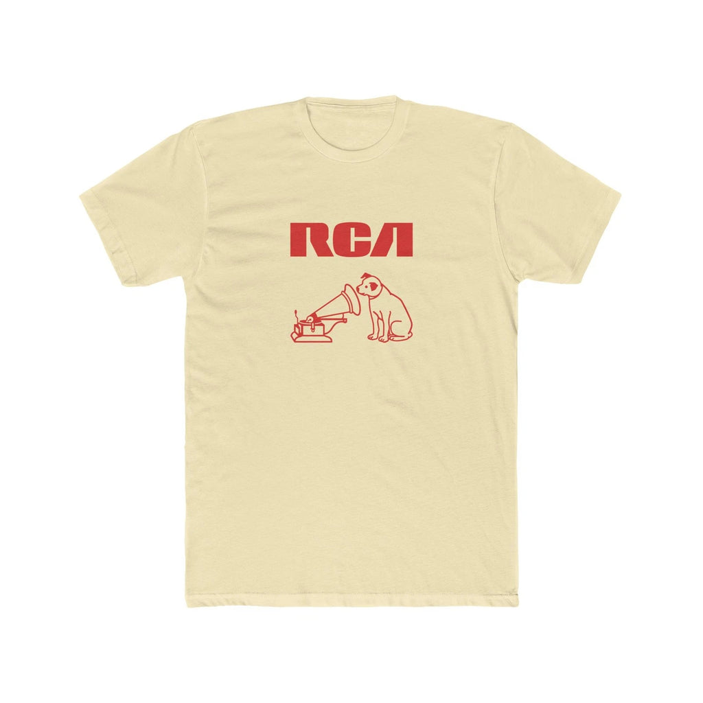 Retro Hi-Fi Dog Listening to Phonograph | Classic RCA - Inspired Tee