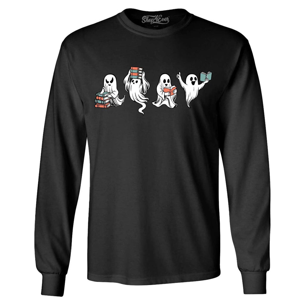 Ghosts and Books Long Sleeve Halloween Shirt