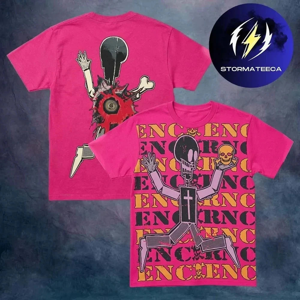 Che Shirt Pink Rebel Skelly 2026 Tour Graphic Band Tee Black Full Size