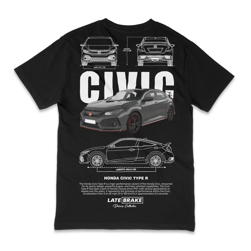 Honda Civic Type-R Drivers Collective Late Brake T-Shirt