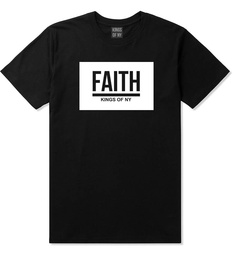 Kings Of NY Faith Dark Streetwear Style Short Sleeve T-Shirt