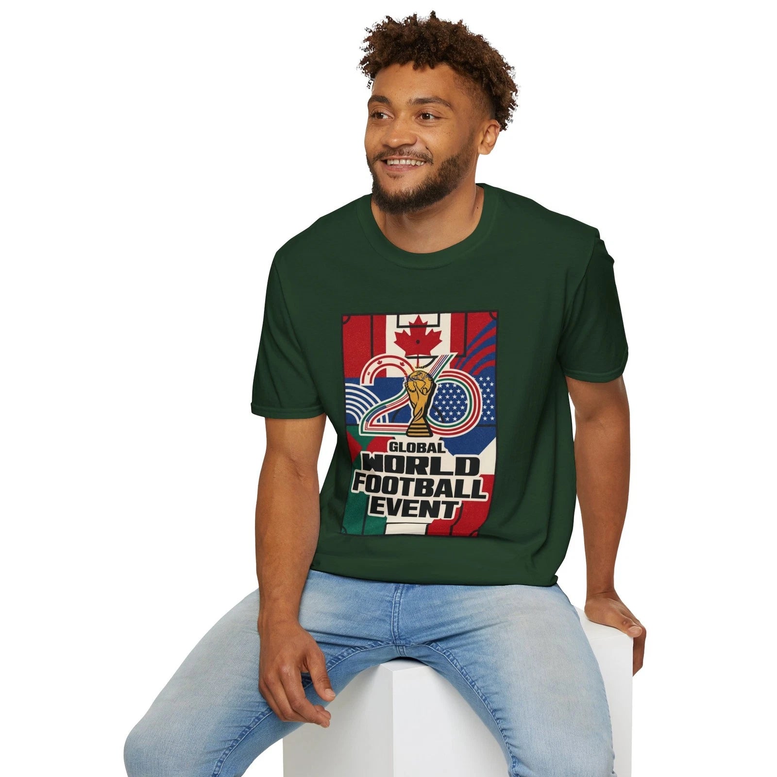 World Football Event 2026 T-Shirt | Soccer Trophy Canada USA Theme