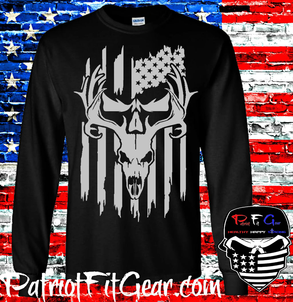 t-shirt,Hunting,Deer Hunting,Country Life,Bow Hunting,Buck Skull,Custom t-shirt