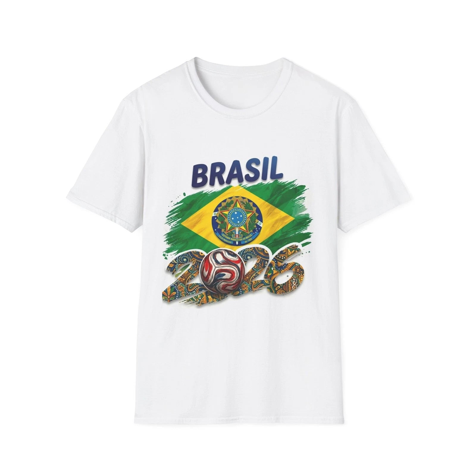 Brazil Flag 2026 World Cup T-Shirt | Brasil Soccer Tee