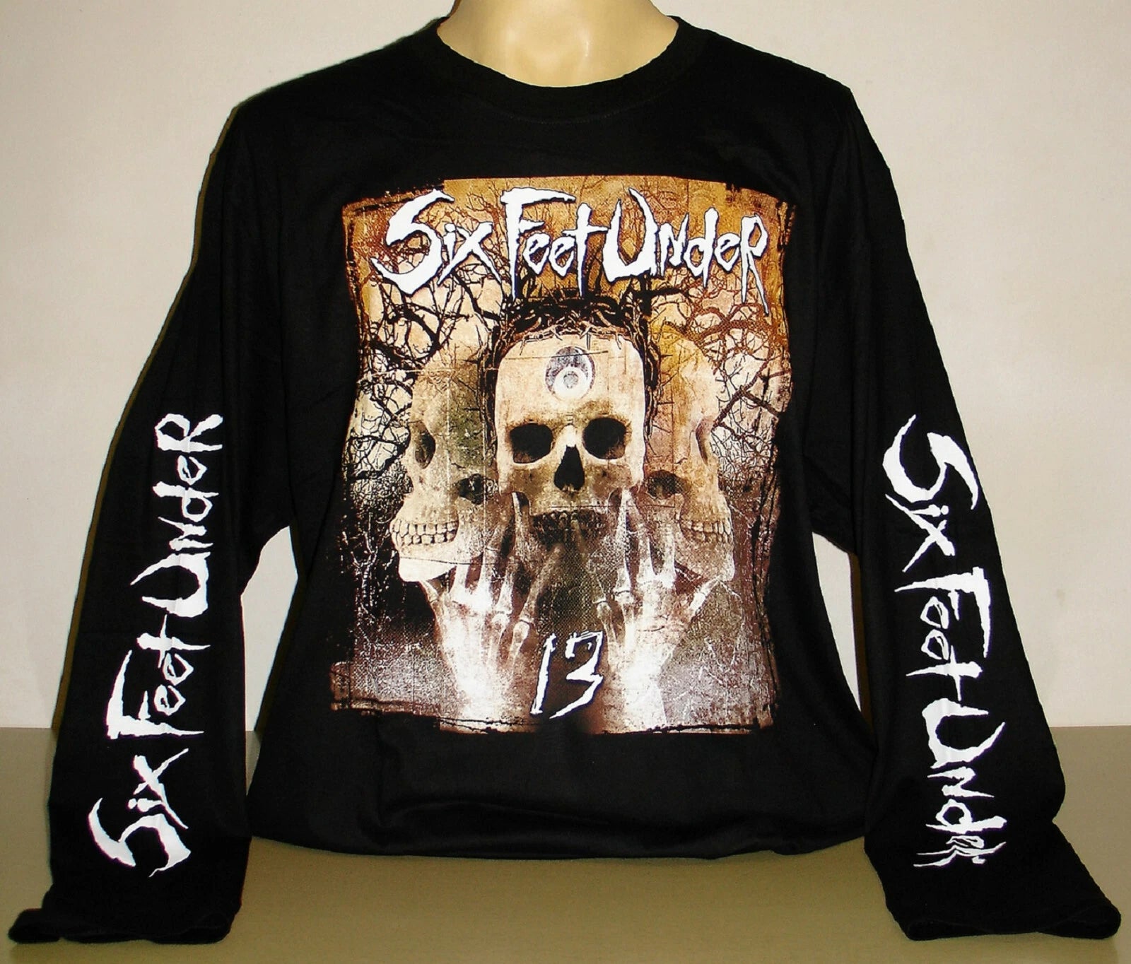 Six Feet Under 13 Long Sleeve T-Shirt Size 2XL XXL Cannibal Corpse Death Metal