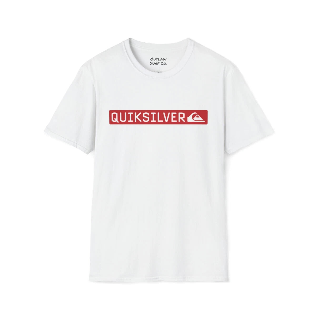 Quiksilver Outlaw Surf Red Words Logo T-Shirt