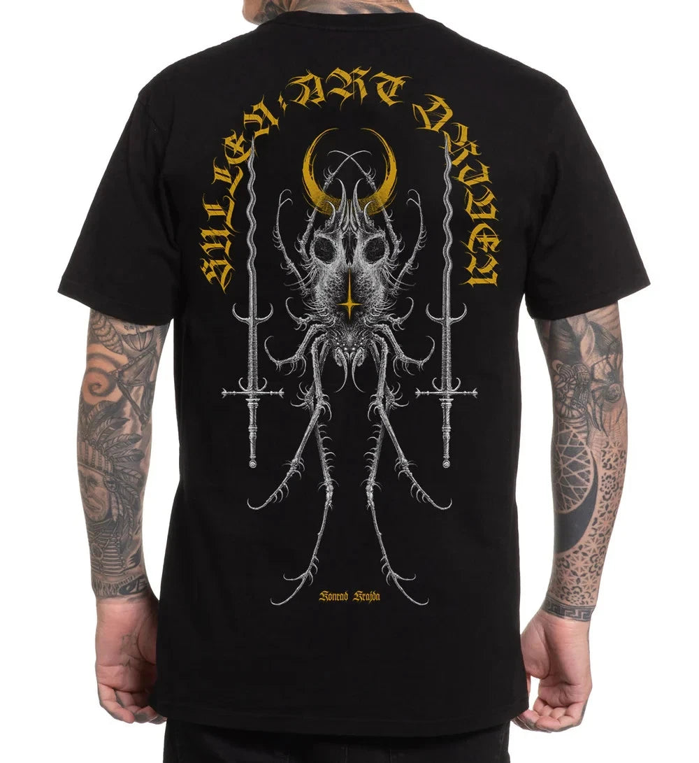 Sullen Art Collective True Artist Pin Up Punk Tattoo Men's Premium Tee ARACHNID