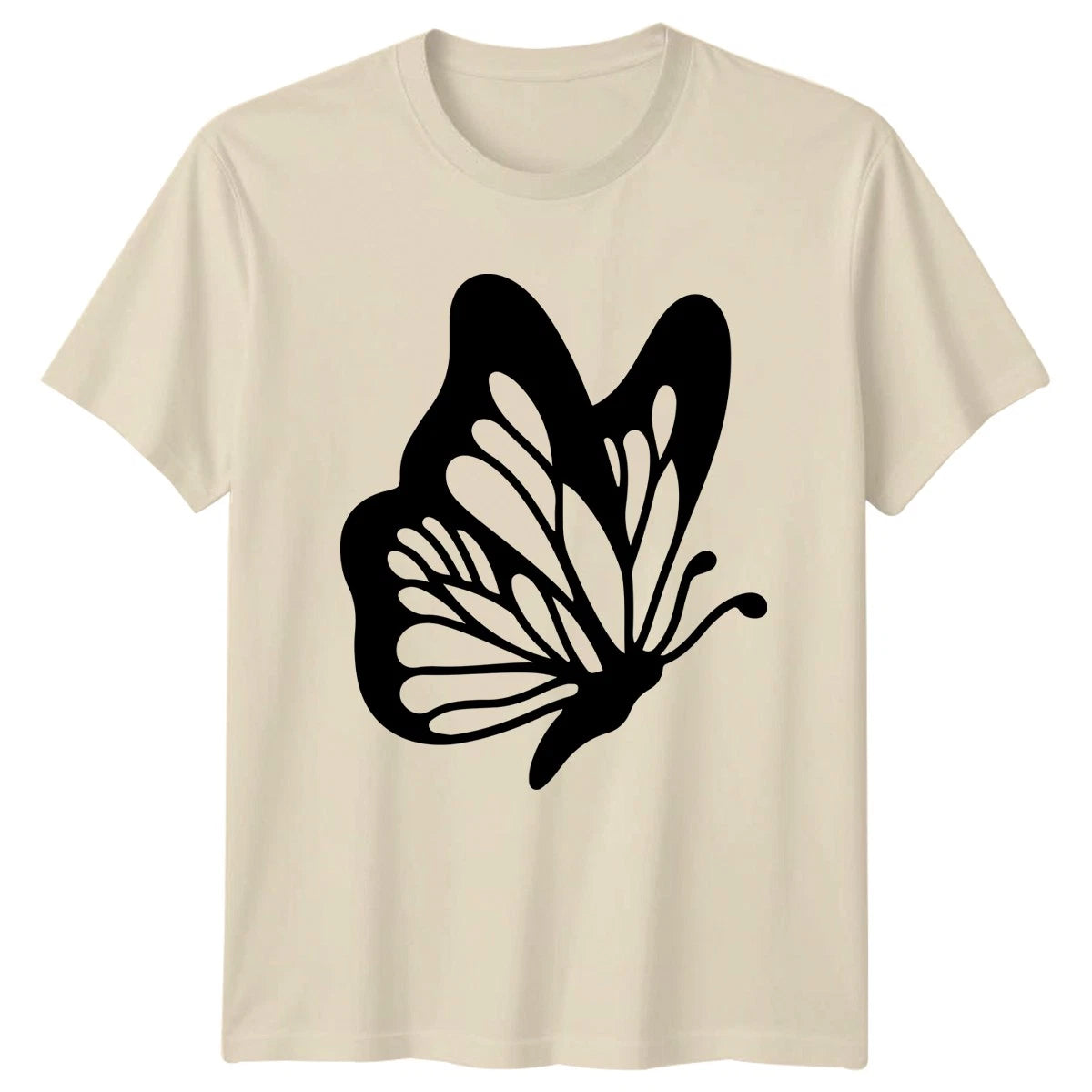 Minimalist Butterfly Silhouette T-Shirt Butterflies Nature Gift For Him And Her