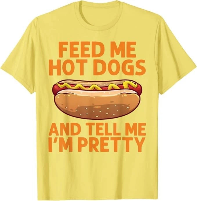Funny Hot Dog Art for Men Women Kids Hot Dog Stand Hot Dog T-Shirt