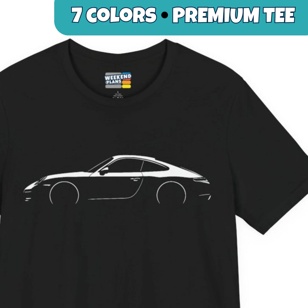 992 Porsche 911 Coupe Silhouette T-Shirt – Carrera S / 4S / GTS (2020–2025)