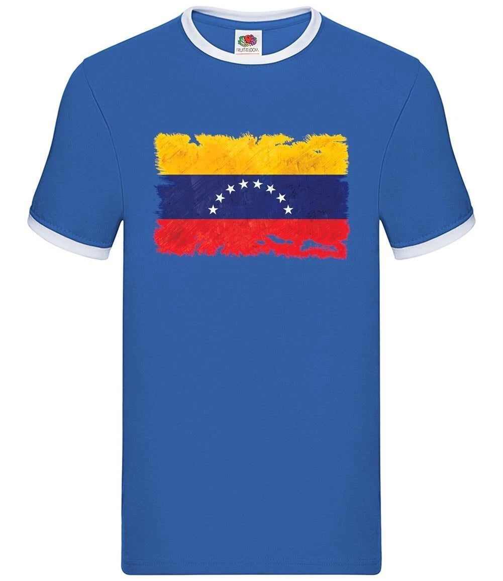 Venezuela Grunge Style Flag - Mens Wrestler - Venezuelan Love Live Country