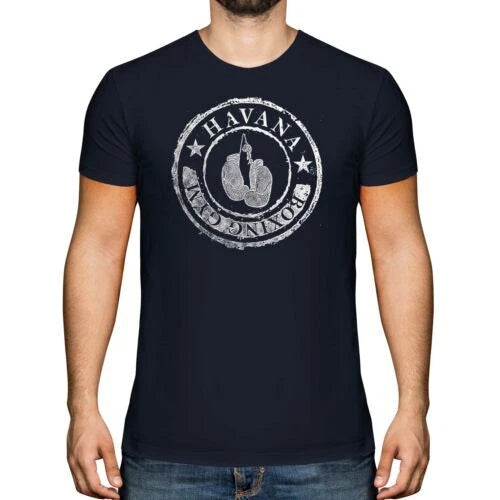 Havana Boxing Gym Men's T-Shirt Vintage Print Boxer Top Gloves Trendy