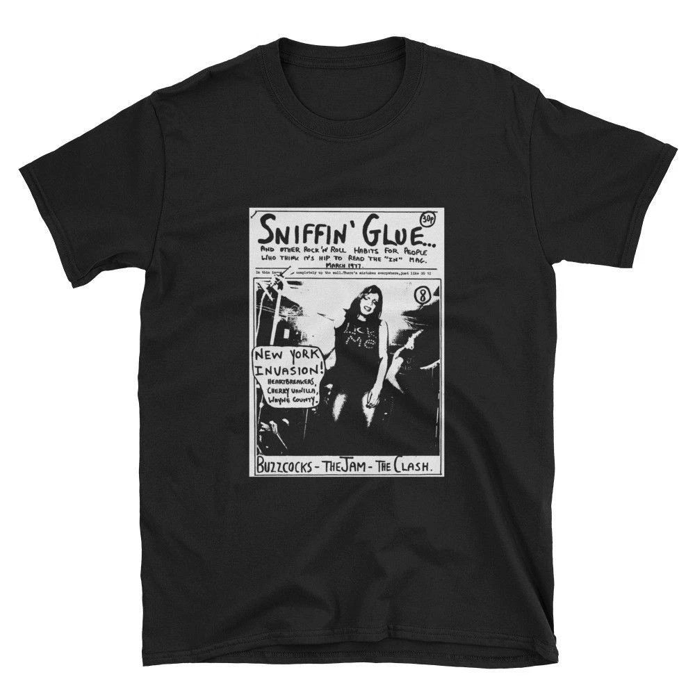 Sniffin' Glue fanzine cover - limited edition original design tribute t-shirt