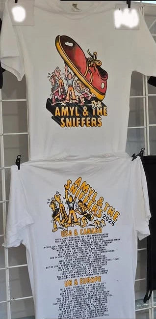 Amyl and the Sniffers Tour Shirt 2026 Tee New, reprinted, 2 sides