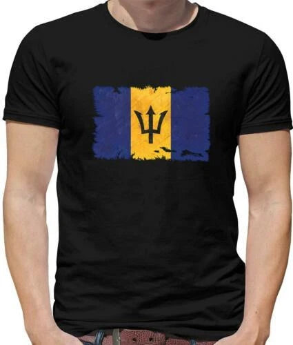 Barbados Grunge Flag T-Shirt - Caribbean - Bridgetown - Country - Flags