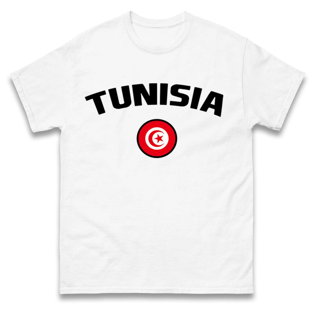 Tunisia football T Shirt,Personalised football Tee, Custom Name and Number Top
