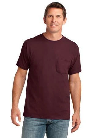 PC54P Port & Company Core Cotton Pocket Tee