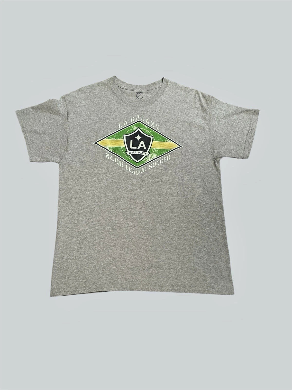LA Galaxy MLS soccer vintage 2000’s gray graphic t shirt  Size Large