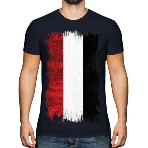 Yemen Grunge Flag Men T-Shirt Al-Yaman Yemeni Football Gift