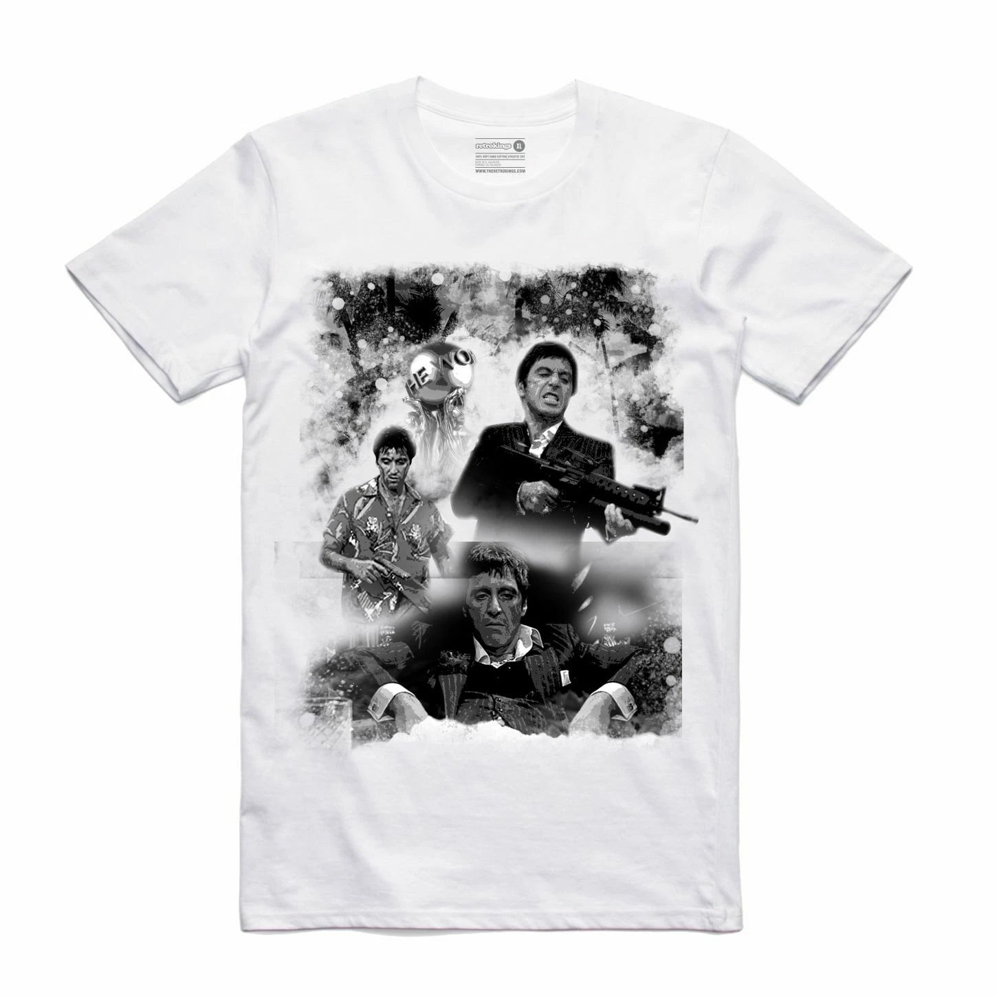 NEW Streetwear on Demand MASHUP SCARFACE WHITE Tee Shirt SMALL-3XLARGE LIMITED