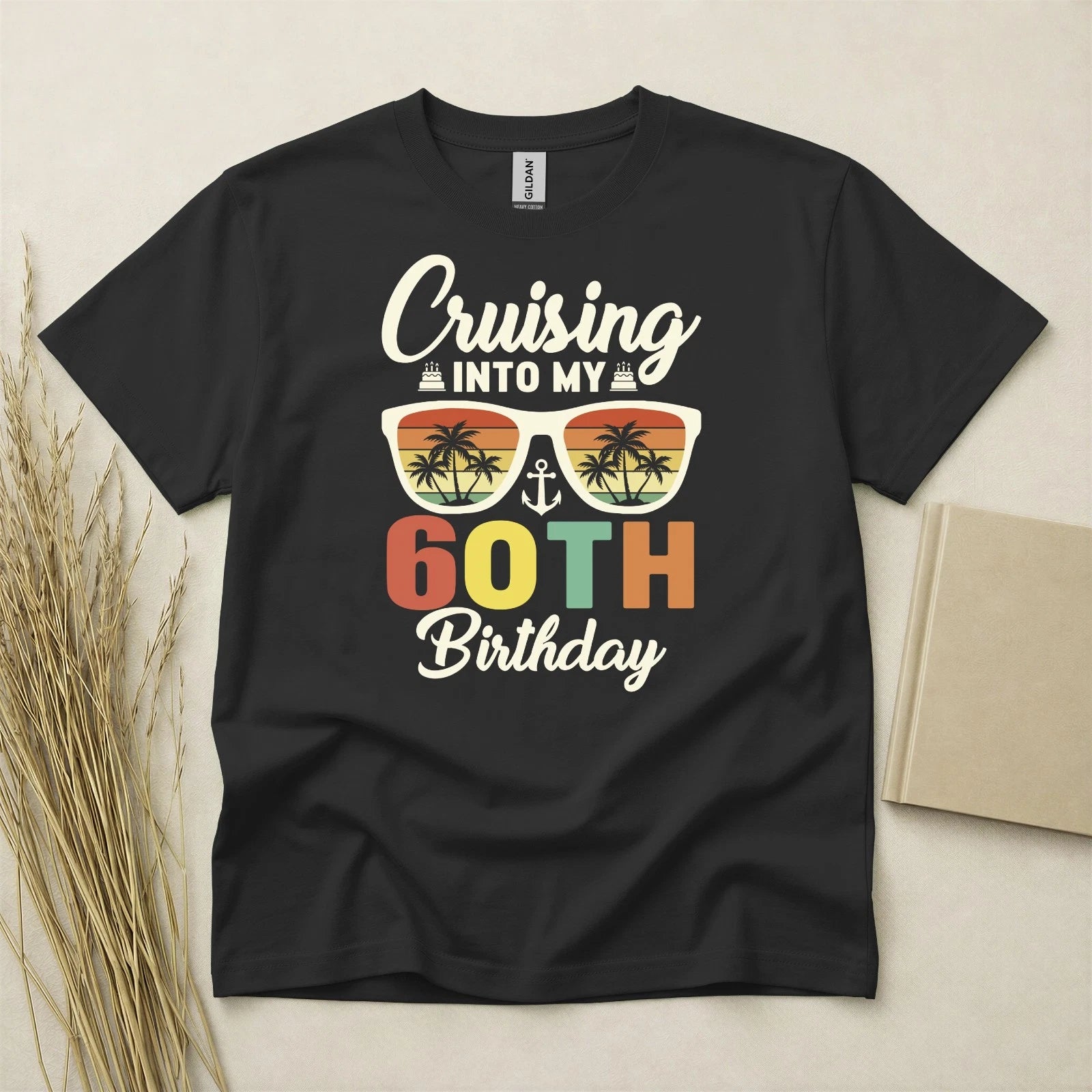 60th Birthday T Shirt Born In 1966 Gift 60 Year Old T-Shirt Cruising Into My 60s