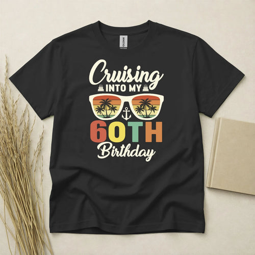 60th Birthday T Shirt Born In 1966 Gift 60 Year Old T-Shirt Cruising Into My 60s