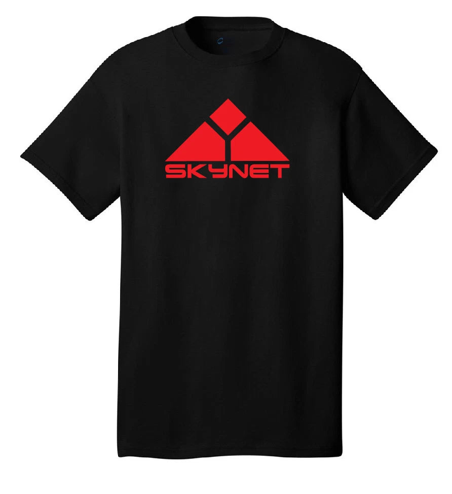 Skynet T-shirt logo cool fun funny Terminator mens tech A.I. movie theme tee