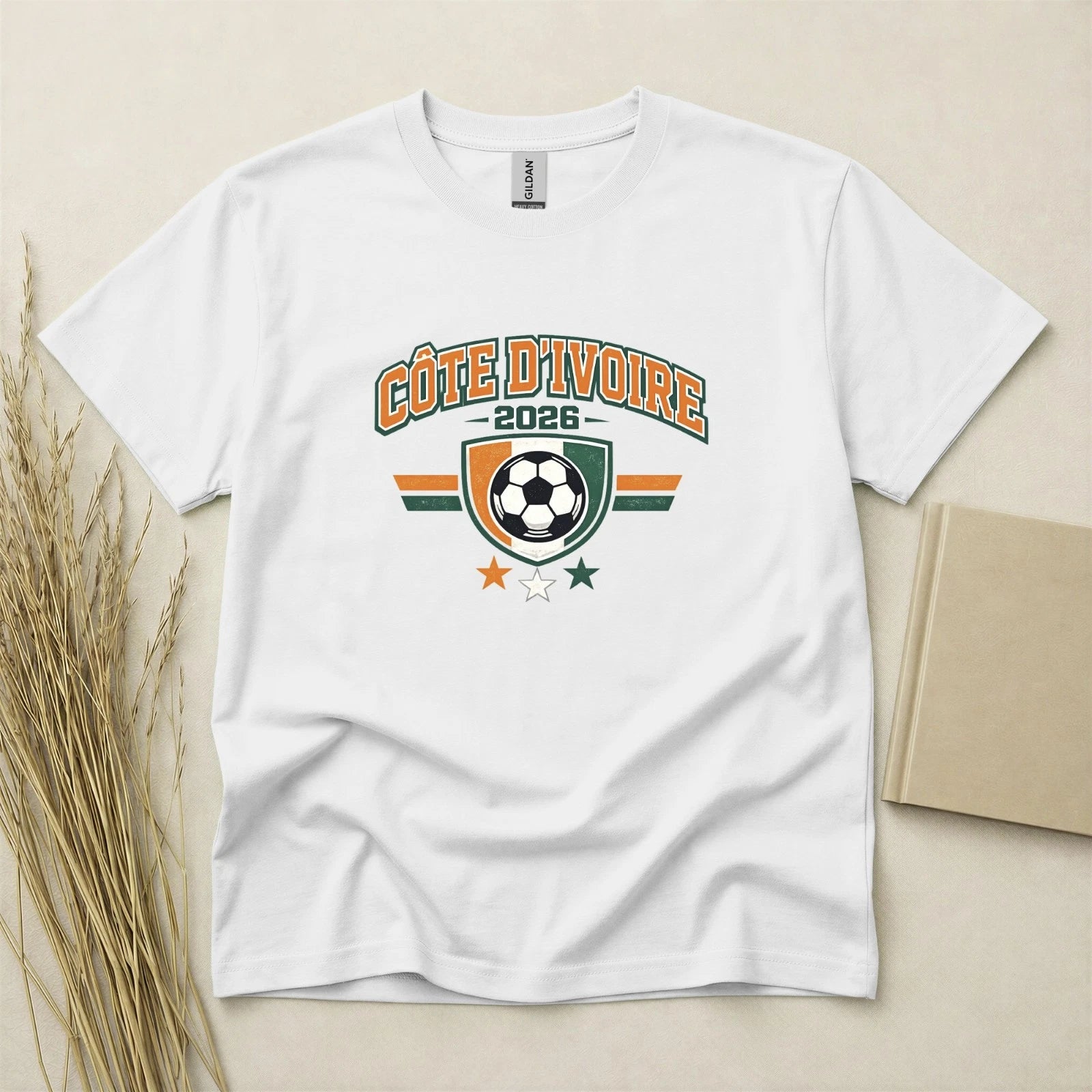 Cote DIvoire 2026 Football Fan T Shirt Soccer Supporters Gildan Cotton Top