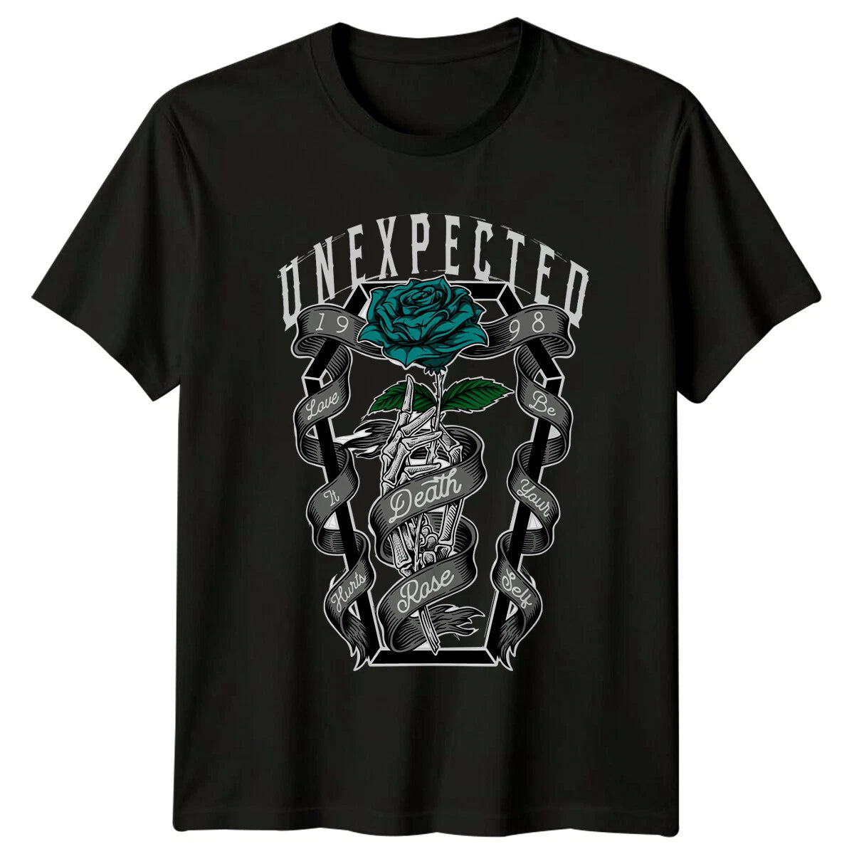 Death Rose 1998 Gothic Fashion Mens T-Shirt Womens Tee Graphic Unisex Top