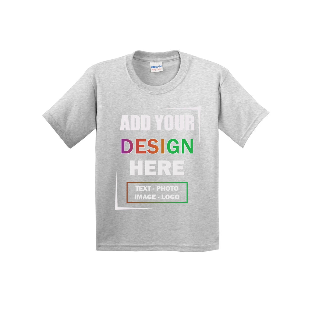 Personalized Custom Gildan Youth Heavy Cotton Kid's T-Shirt USA Gift Tee