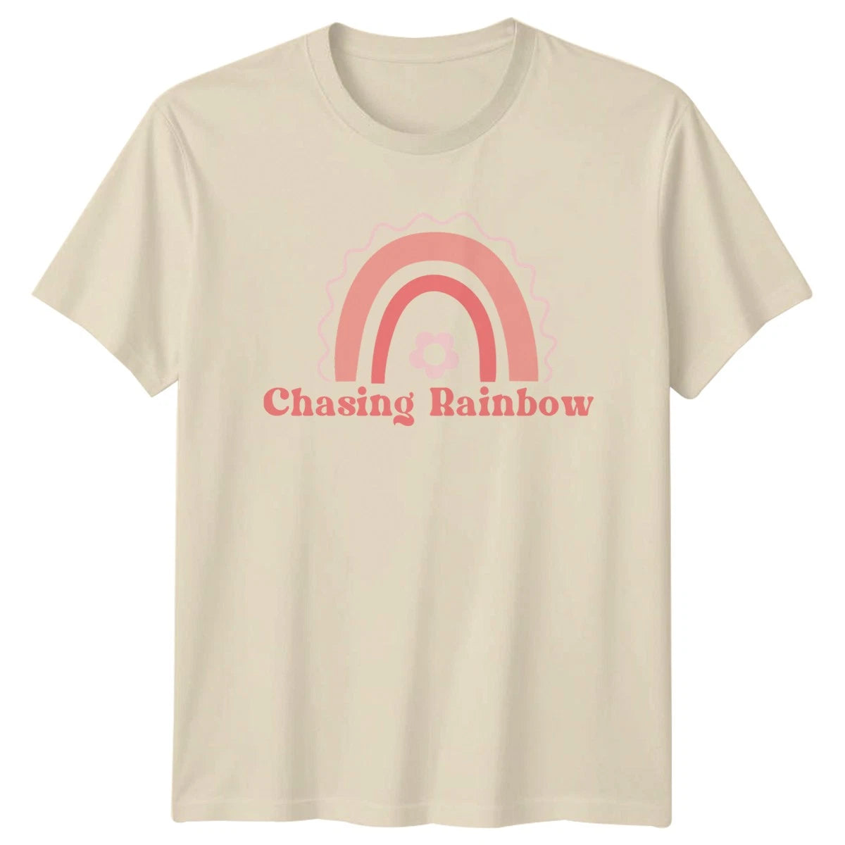 Chasing Rainbow T-Shirt Boho Pastel Aesthetic Lifestyle Birthday Gift For Him