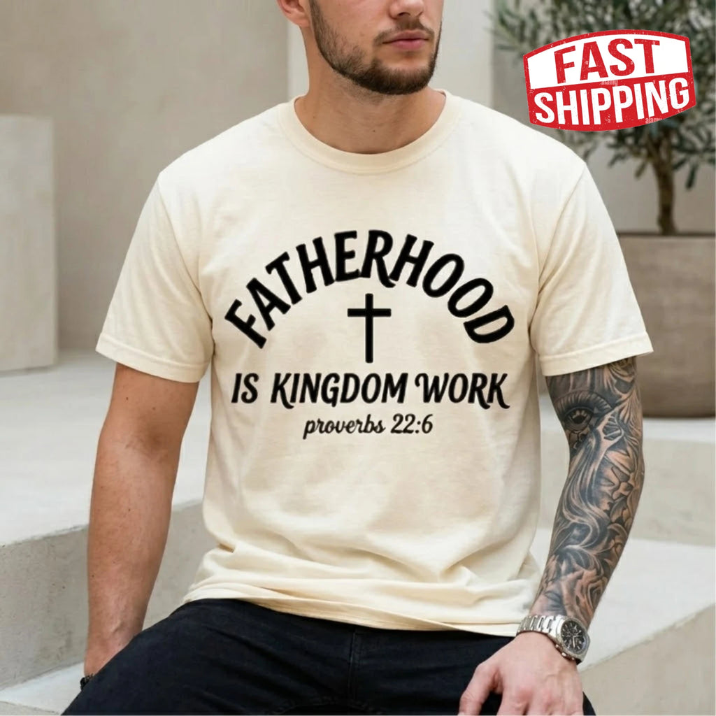 Bible Verse Fatherhood Shirt Christian Dad Tee Fathers Day Gift Papa Shirt