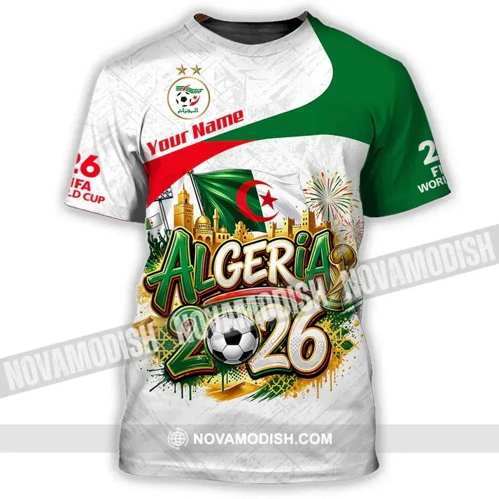 Unisex Shirt - Custom Algeria World Cup 2026 3D Shirt HS697