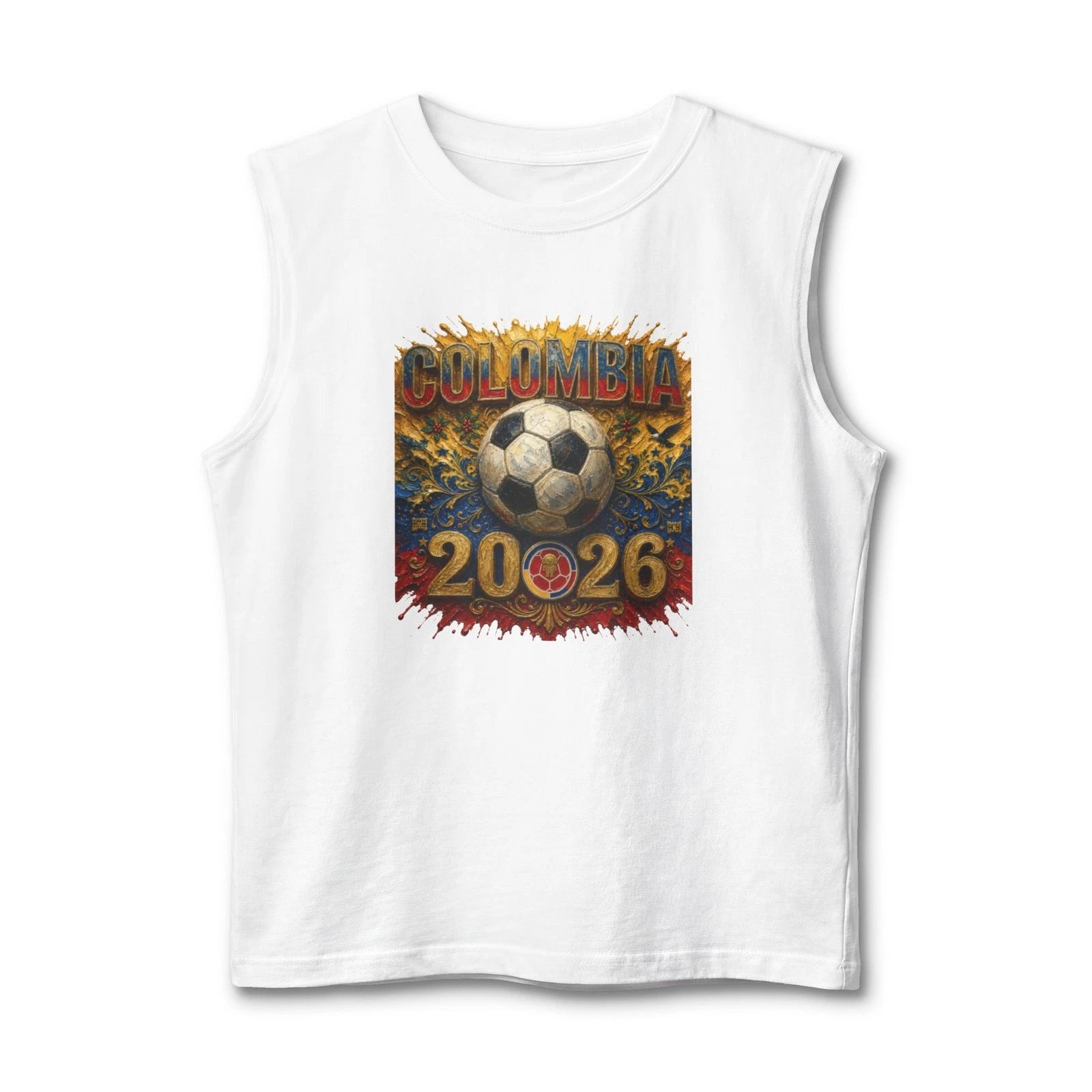 Colombia 2026 World Cup Team Muscle Tank | Soccer Fan Apparel