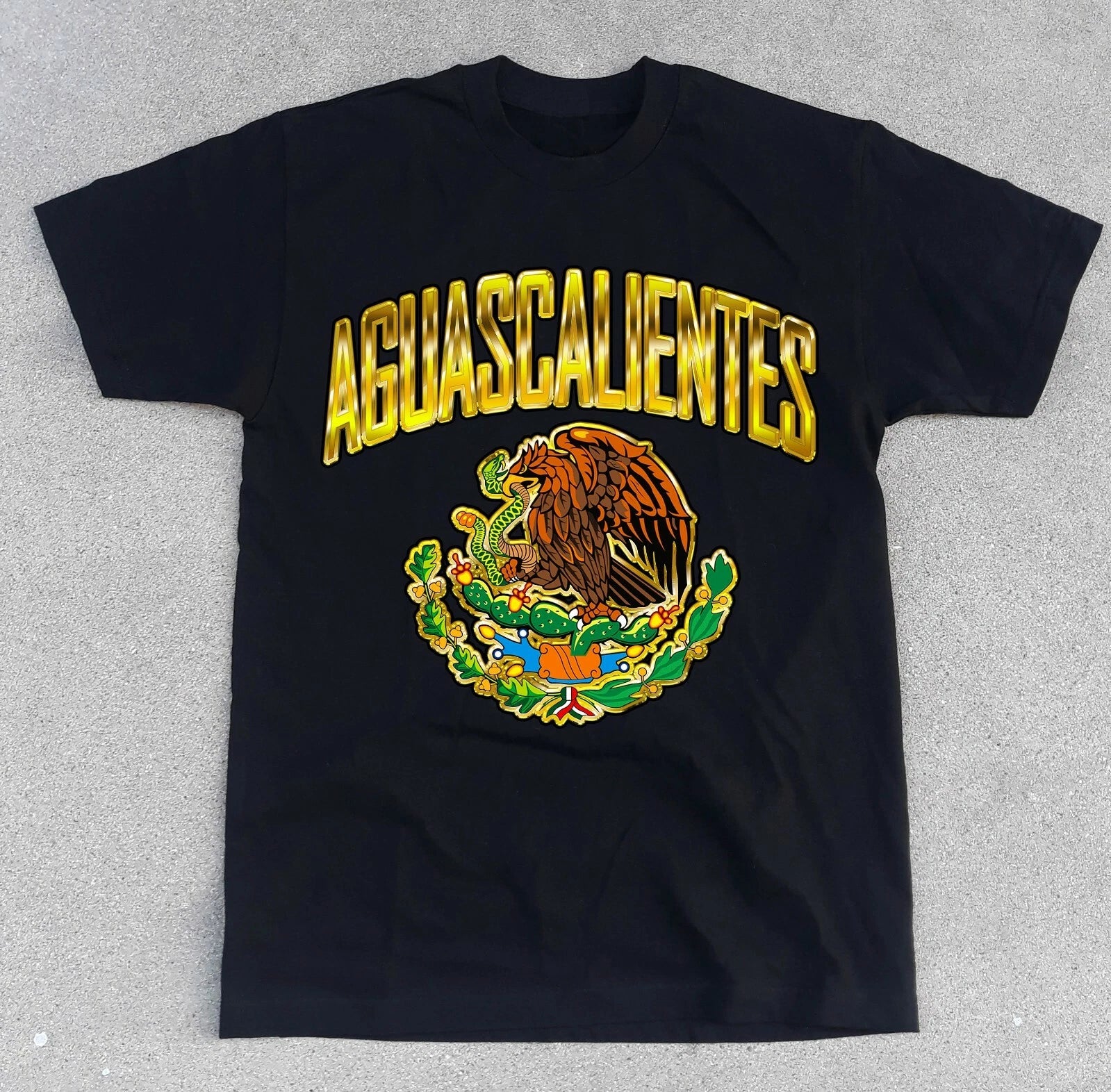 Mexico AGUASCALIENTES State Shirt. Mexican Flag Eagle Soccer Futbol City NEW!