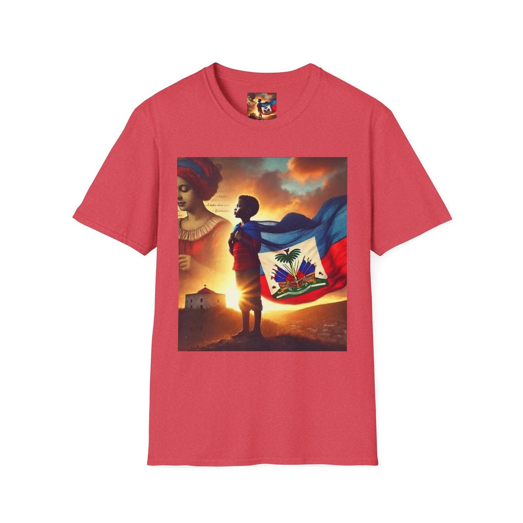 Haitian Pride Flag Hero T-Shirt | Haiti Flag Shirt