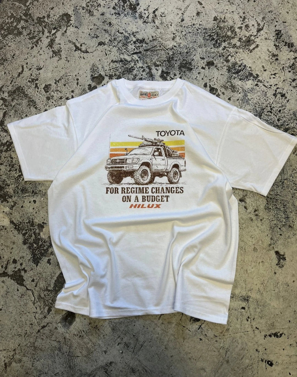 Deadstock Legacy | Vintage Graphic Tee | Toyota Hilux | Oversized Boxy Fit | Y2K