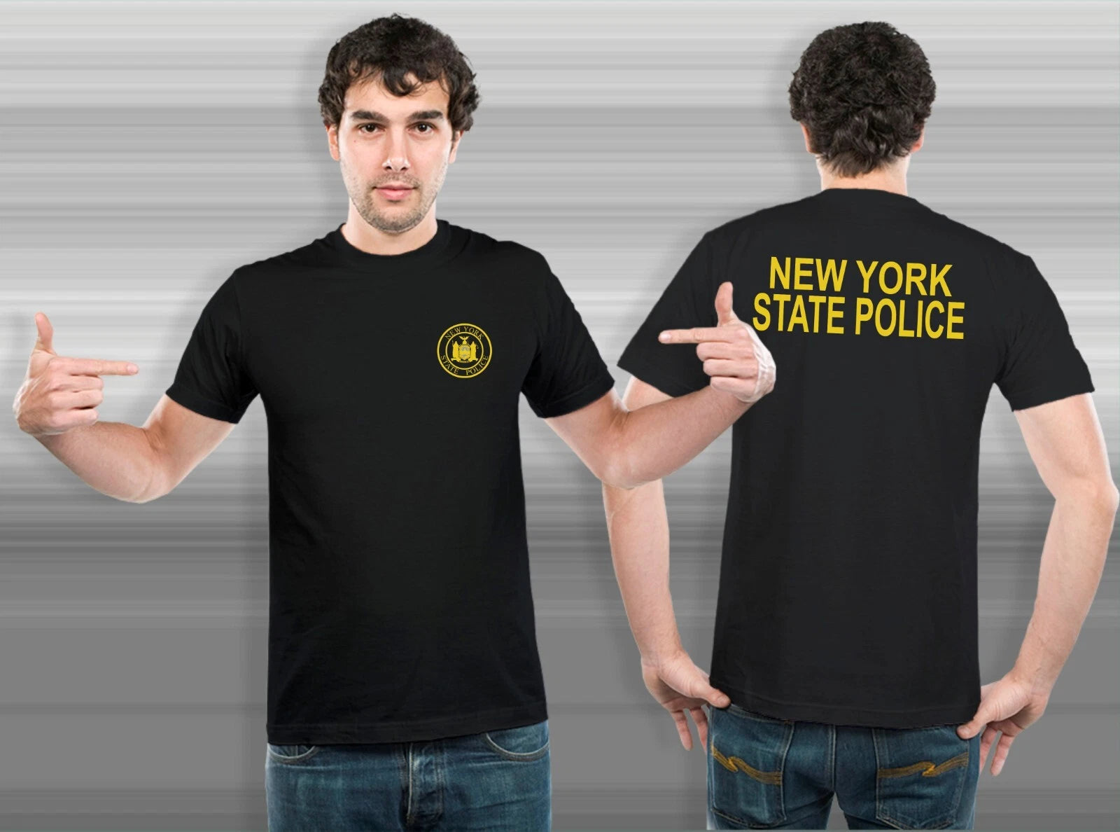 NEW YORK STATE POLICE UNITED STATES DEPARTMENT TEE T-SHIRT S-3XL USA SIZE