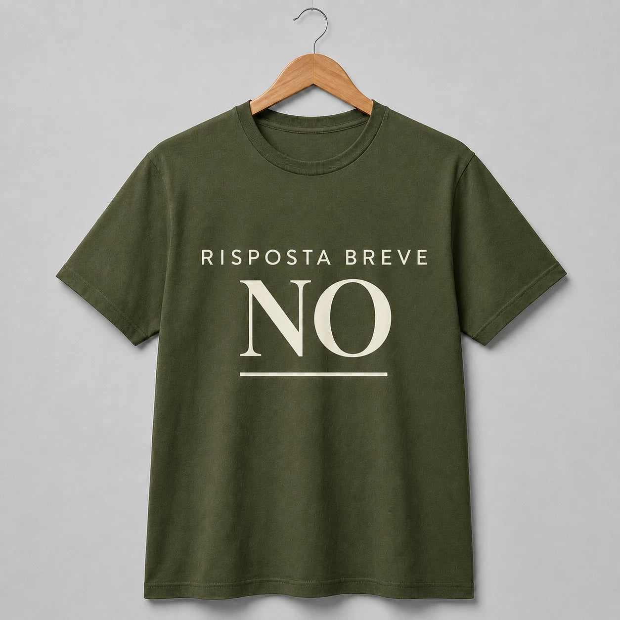 Short Answer T-Shirt NO Men Women Ironic Funny T-Shirt Unisex