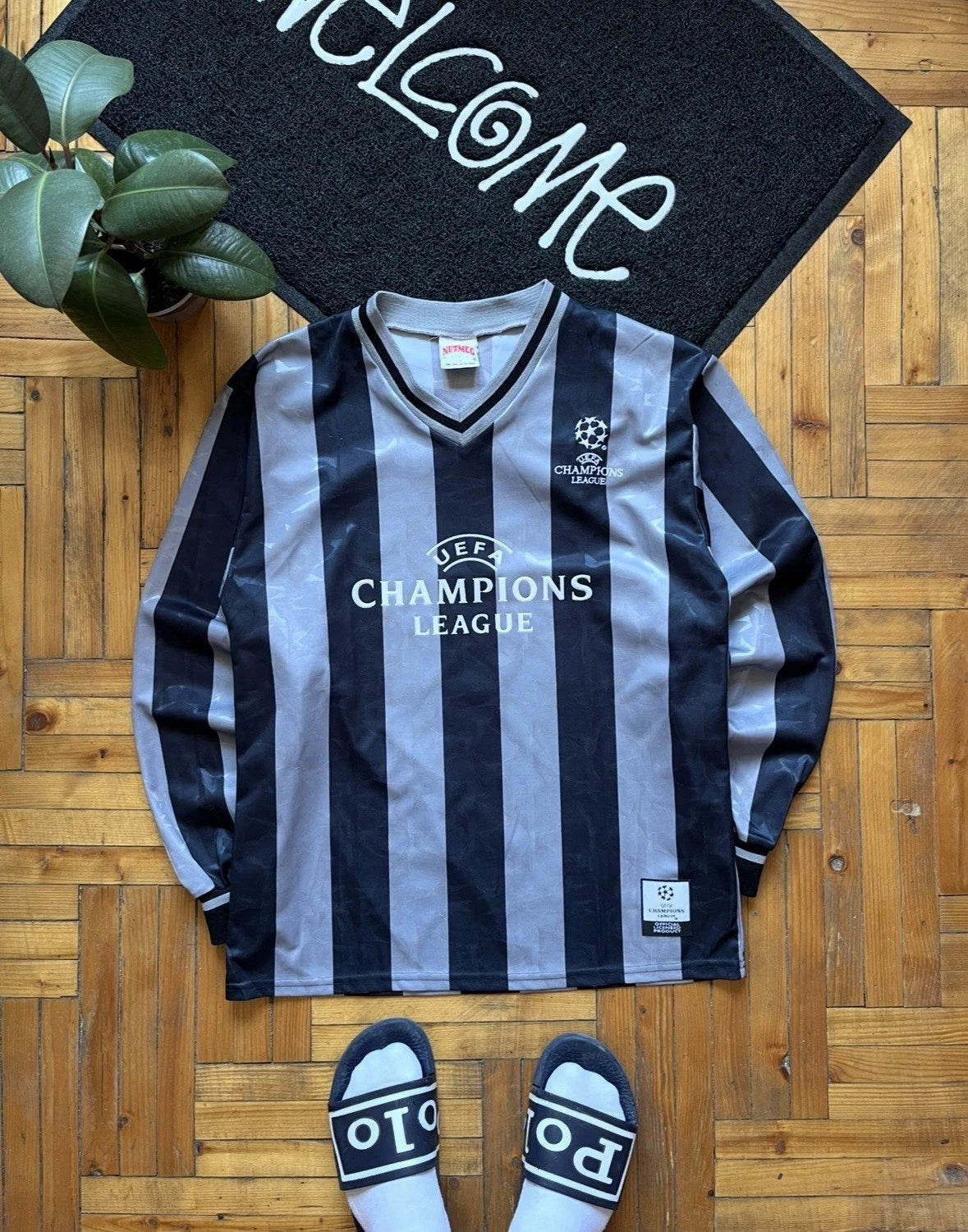 Vintage UCL 1990's Soccer Jersey Football Shirt By Nutmeg Size M Men's