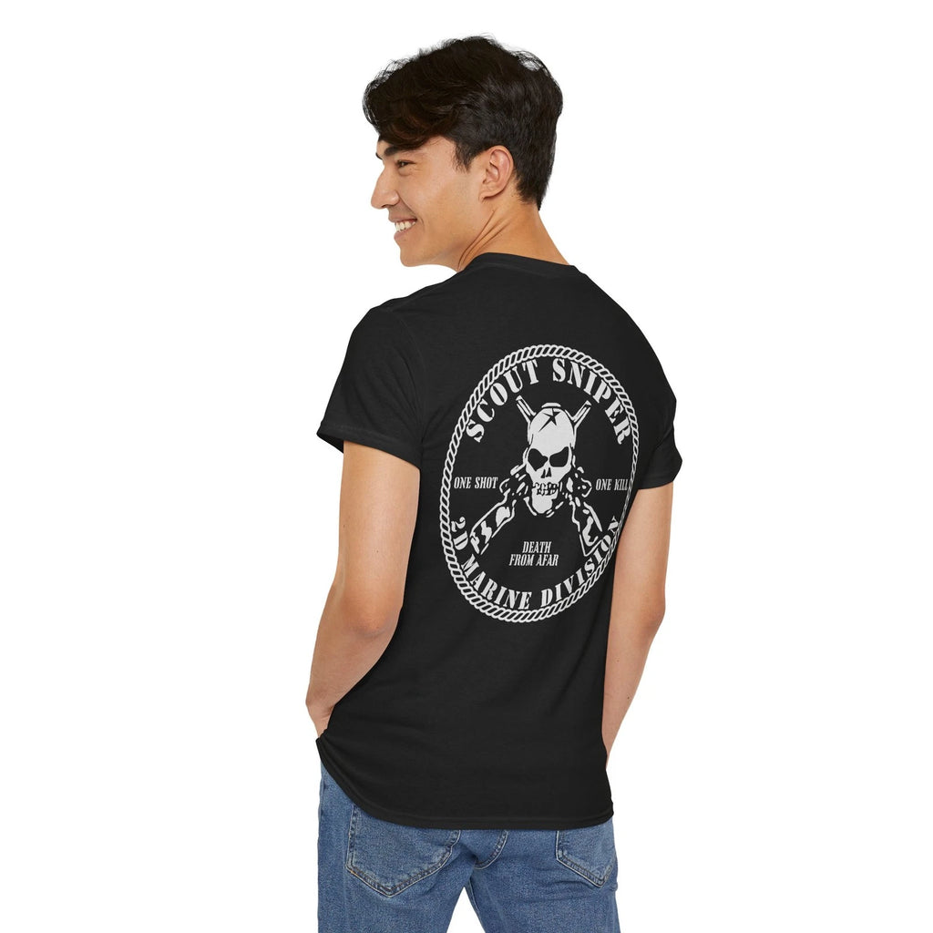 USMC Scout Sniper Camp Tshirt, 2D Marine Div Tee, Military Gift Shirt